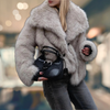 Lina | Musthave puffjacka i syntetpäls