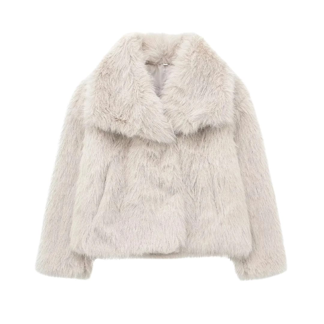 Lina | Musthave puffjacka i syntetpäls