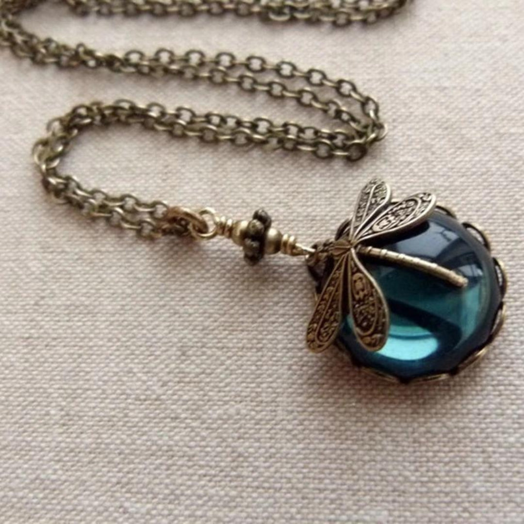 Vintage Trollslända Halsband