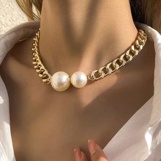 Elegant dubbelt pärlhalsband
